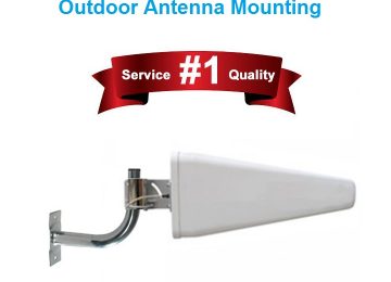 L Pole Bracket for Outdoor Antenna Mounting