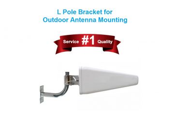 Pole Mount Wall Mount L Bracket for outdoor antenna mounting